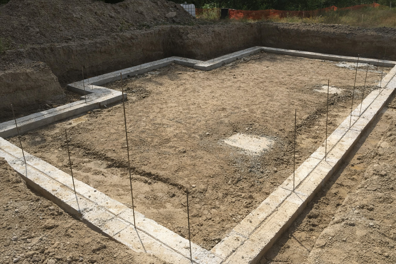 Concrete footings in Petaluma, CA
