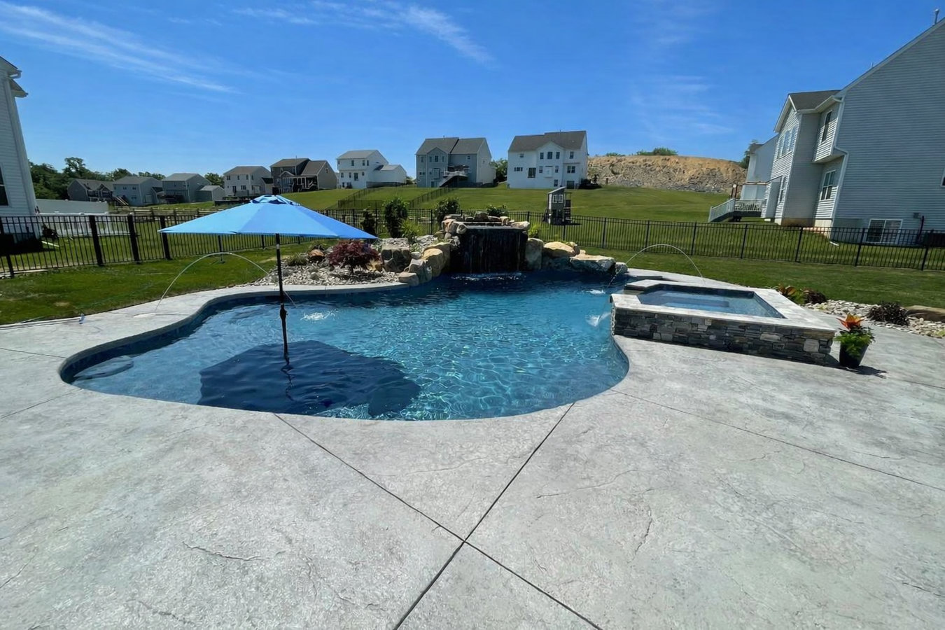 Concrete pool decks