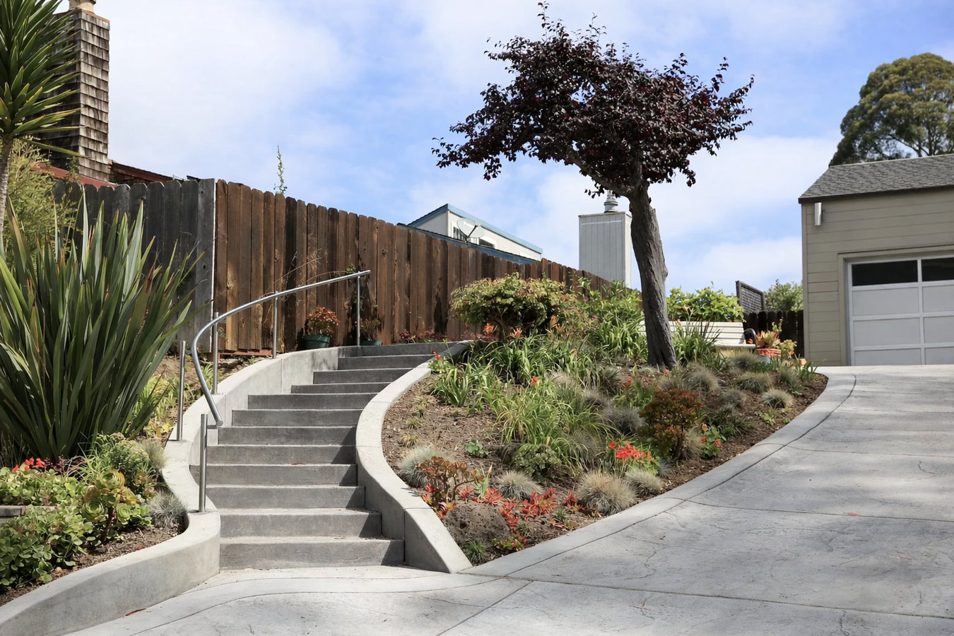 Concrete steps construction